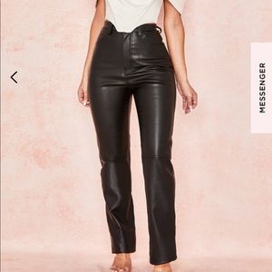 House of CB INAYA vegan leather trousers, size S